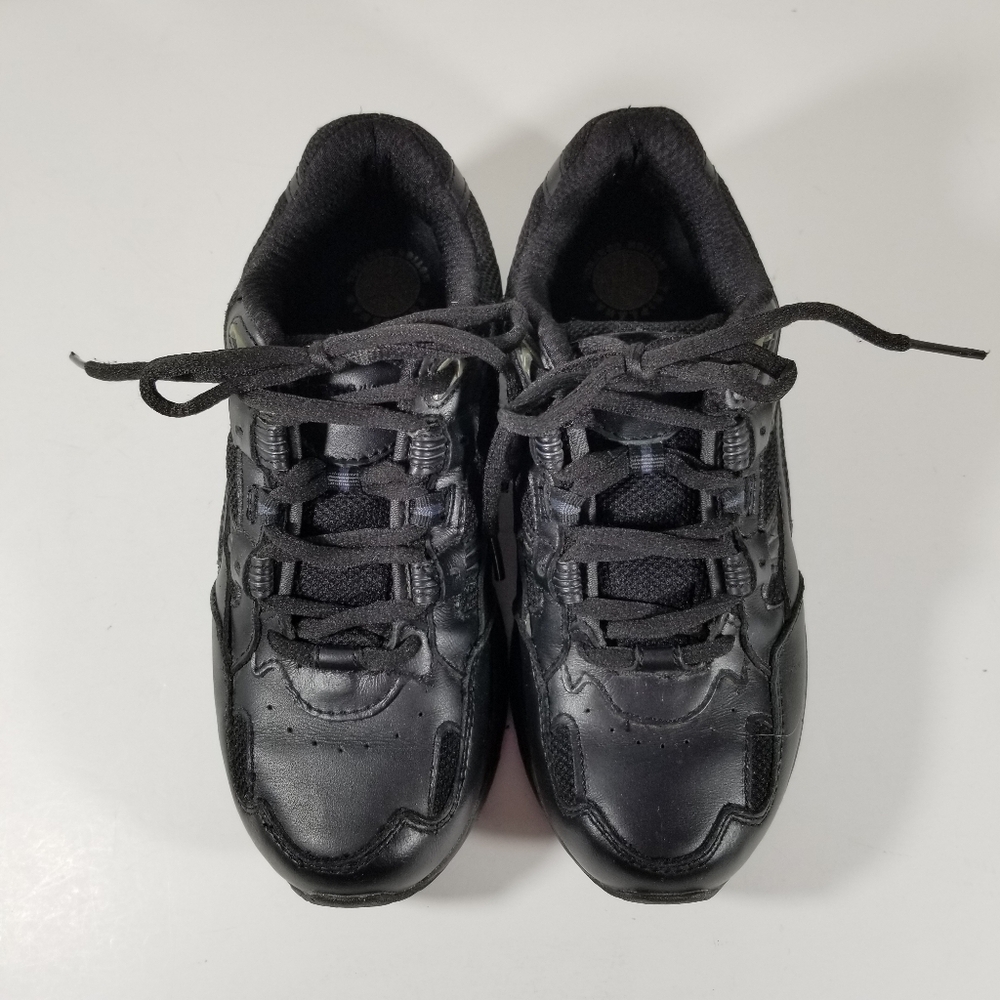 Orthaheel Shoes Women's Size 5 Walker Black Leather Sneakers Lace Up